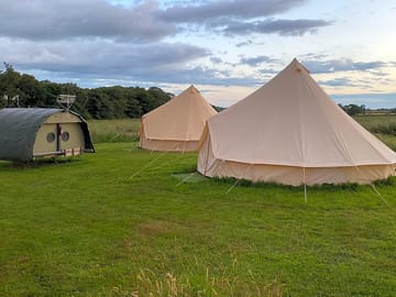 The two 6m bell tents