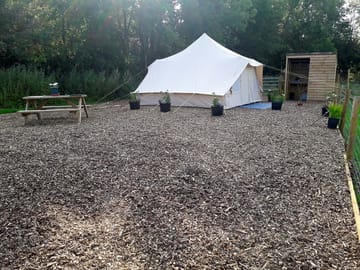 Bell tent pitch