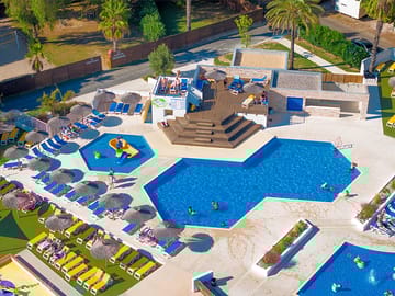 Aerial view of the waterpark