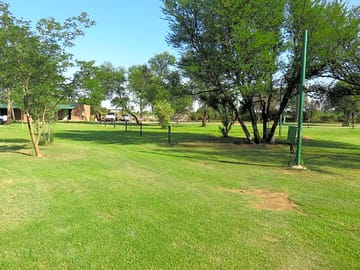 Spacious grass pitches