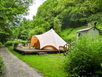 A view of the bell tent