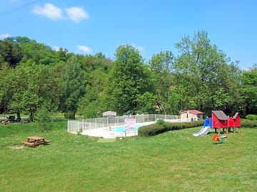 Swimming pool and play area