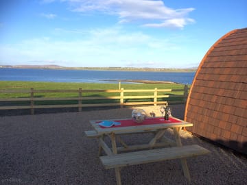 Picnic table with a view