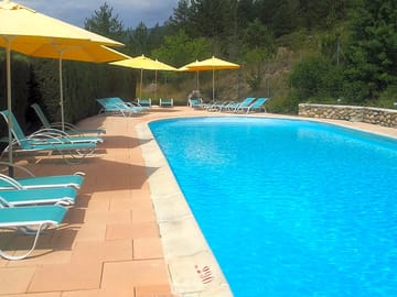 The outdoor swimming pool