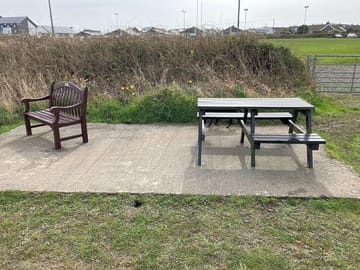 Wheelchair-friendly outdoor seating