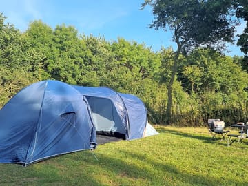 Our tent and pitch