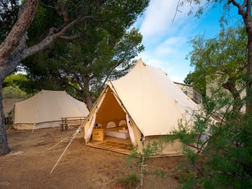 Bell tent exterior