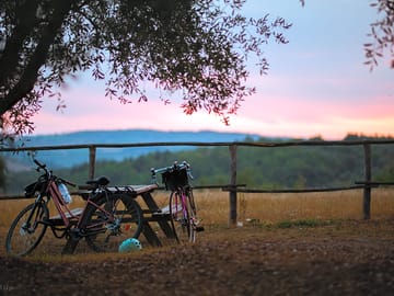 Sunset from the picnic table