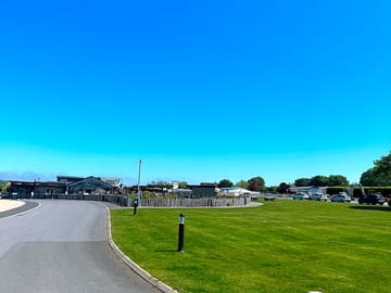 Grass area around clubhouse