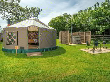 Yurt and outside area
