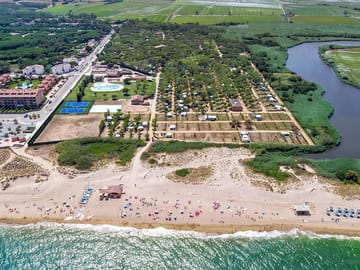 Beachfront location