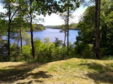 Pitches overlooking the lake