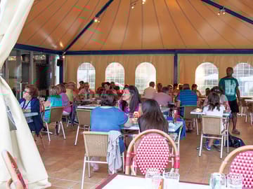 Enjoy a meal at the restaurant