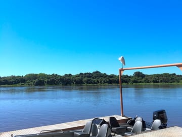 Boat ready for river trips