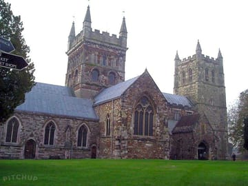 Wimborne minster, five miles away