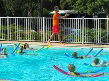 Exercise session in the pool