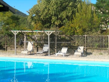 Pool with loungers