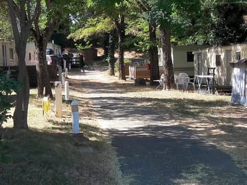 A road through the site