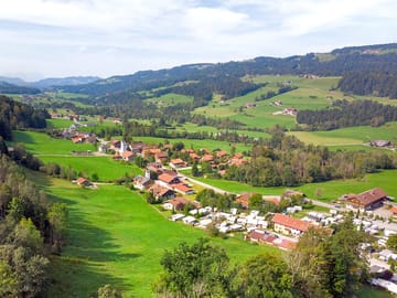 Aerial shot of the site