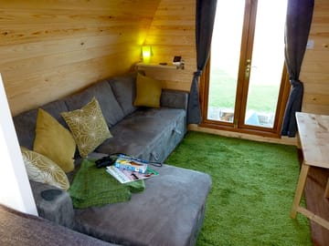 The pods sofa, makes up to an additional double bed