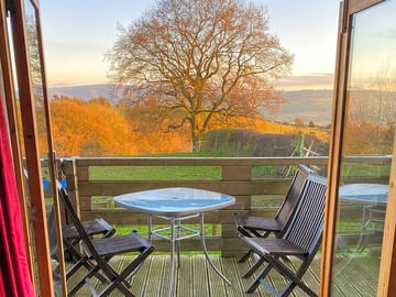 View from decking