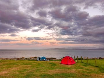 Visitor view of sunset on site