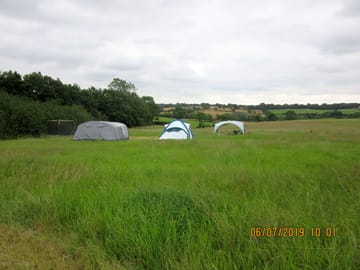 Pitches with rural views