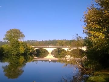 View of the river from the site