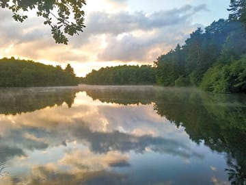 Lake at sunset