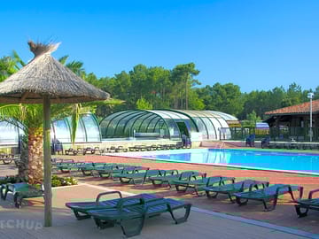 View over the swimming pool