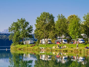 Pitches by the lake