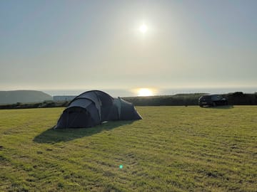 One camper enjoying the view!