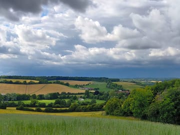 A view down the valley to Wooburn Green