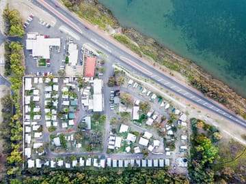 Bird's eye view of the site