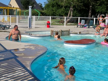 Get wet in the swimming pool