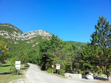 The entrance to the campsite