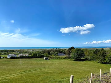North field with sea view