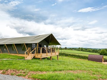 Safari tent exterior