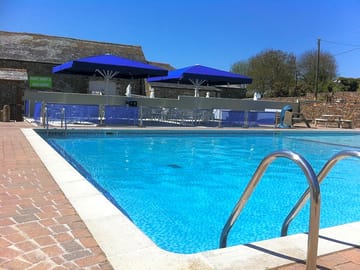 The swimming pool is open from May to September