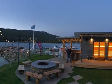 The resort in the evening