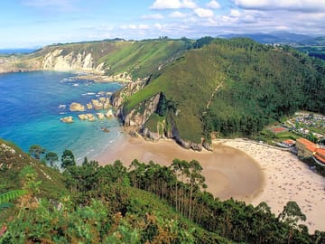 Aerial shot of Playa de la Franca