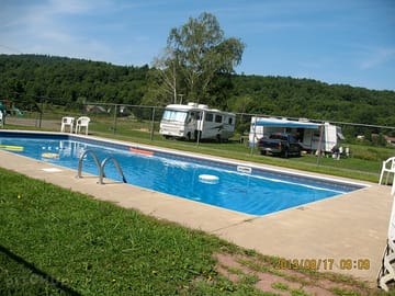 Outdoor pool area