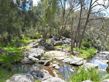 The top of the falls