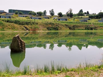 View of the site from the lake