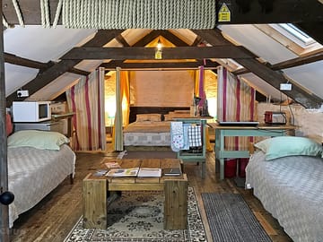 Hay loft main view as you enter