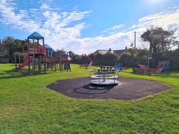 Play equipment at mullion village park