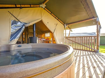 Safari tent exterior