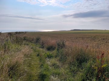 Views from path down to football hole beach