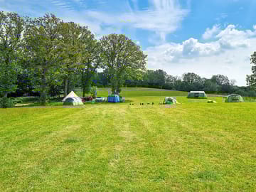 Pitches as seen from the entrance of the site
