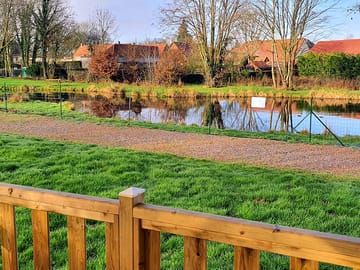 White fishing pond